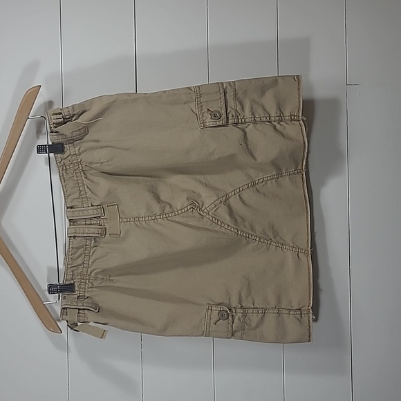 Ralph Lauren Polo Jeans Skirt Women's sz 10 Tan Cargo Mini Skirt - Picture 3 of 9